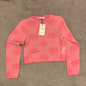 Pink Zara long sleeve shirt.